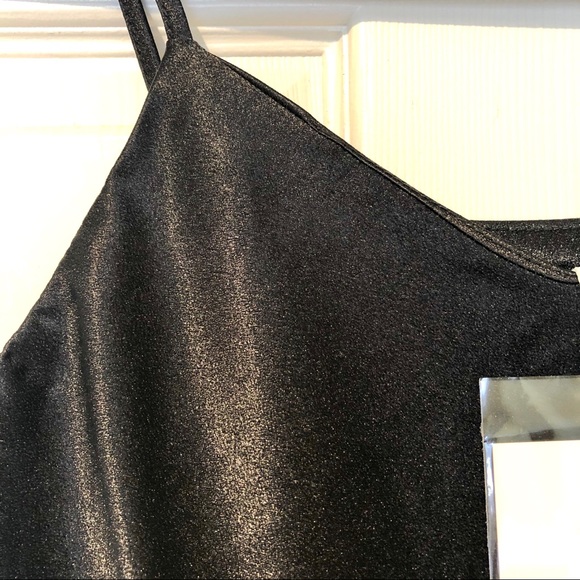 Black Fishtail Maxi Slip Dress - Picture 4 of 4